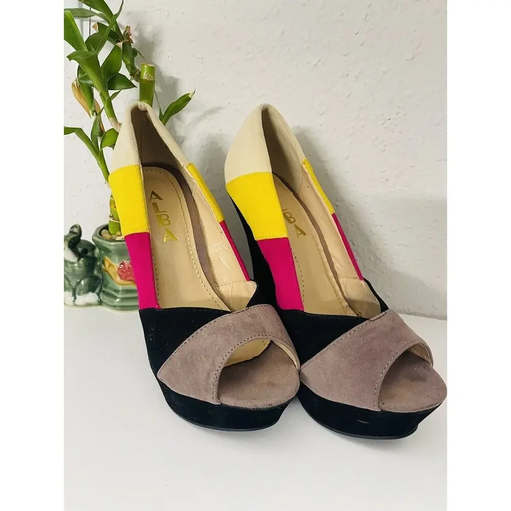 Pre-Owned Alba Color Black Yellow 5